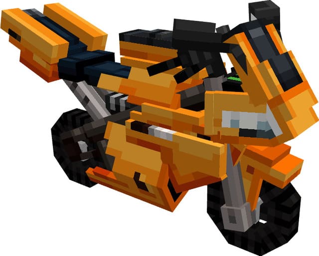 Оранжевый мотоцикл