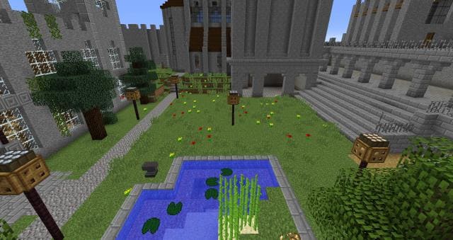 Замок-деревня вид внутри