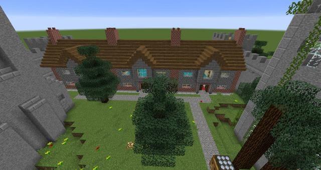 Замок-деревня вид внутри 3