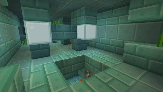 Два морских фонаря под водой