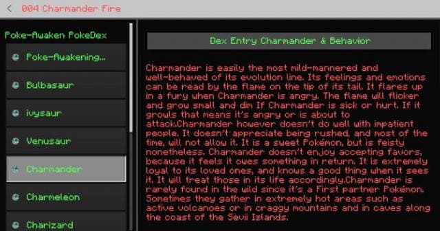 Описание покемонов