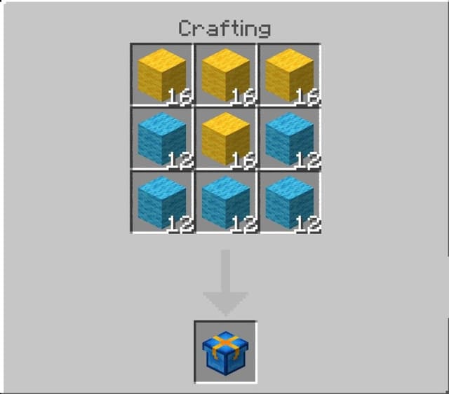 Крафт синего подарка