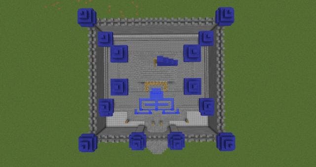 Защищенная крепость вид сверху