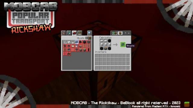 Крафт повозки с велосипедом