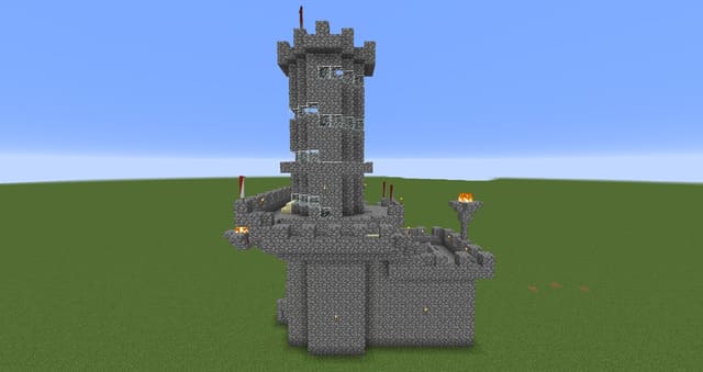 Угловая башня вид спереди