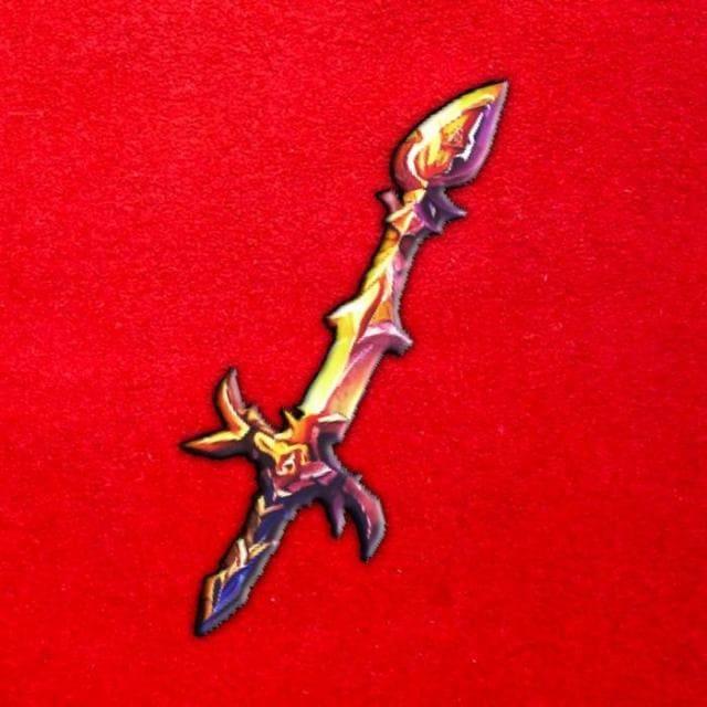 Золотой сказочный меч