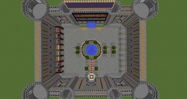 Компактная крепость вид сверху