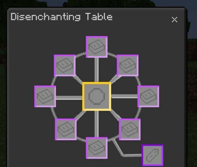 Стол обратного зачарования