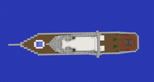 Яхта с удобствами вид сверху