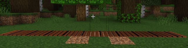 Деревянные дорожные плиты в игре