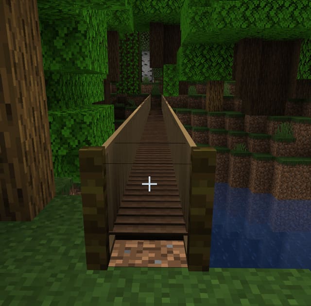 Мост из древесины джунглей