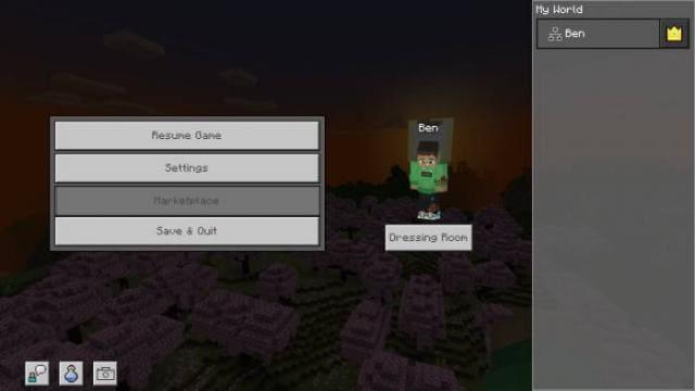 Кнопка скриншота на экране паузы