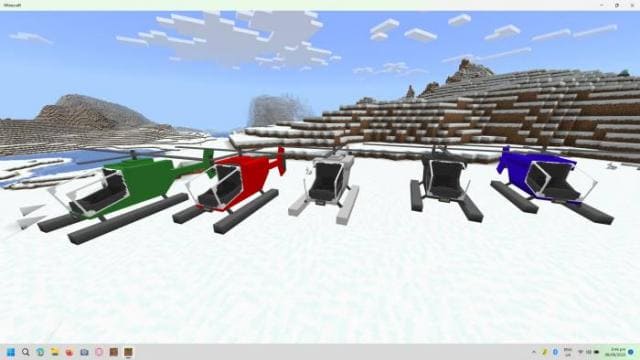 Цветные вертолеты