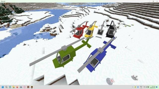 Разноцветные вертолеты