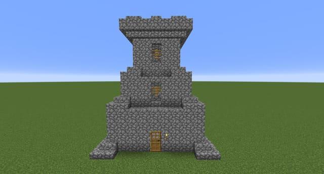 Средневековая башня вид спереди 2