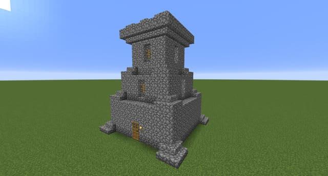 Средневековая башня вид спереди