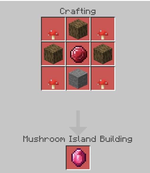 Крафт грибного острова