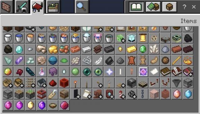 Предметы в творческом режиме