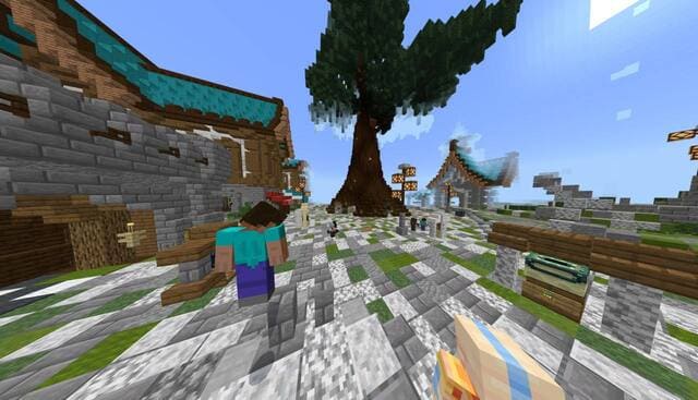 Игрок выживает в мире