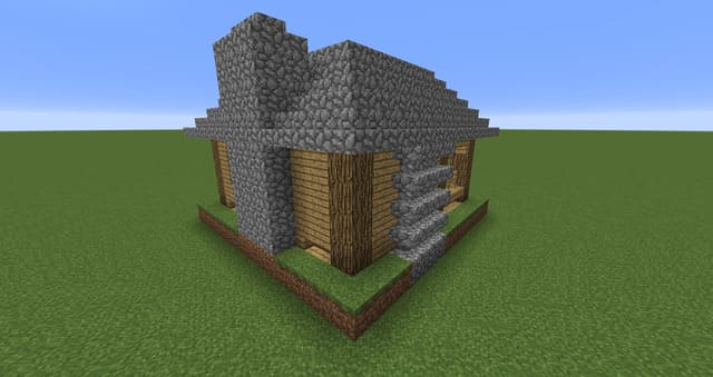 Маленькая хижина вид сзади