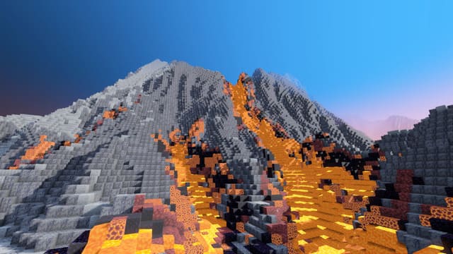 Лава из вулкана