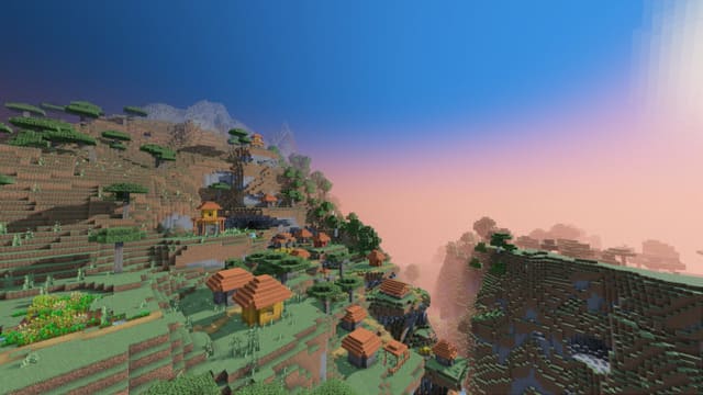 Деревня на горе