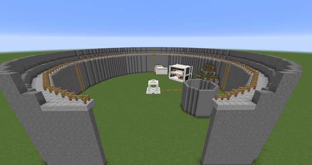 Круглая арена вид спереди