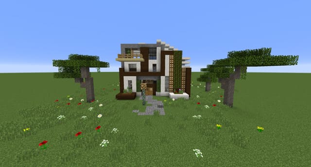 Проработанный дом вид спереди 2