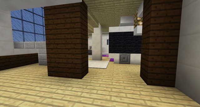 Проработанный дом вид внутри