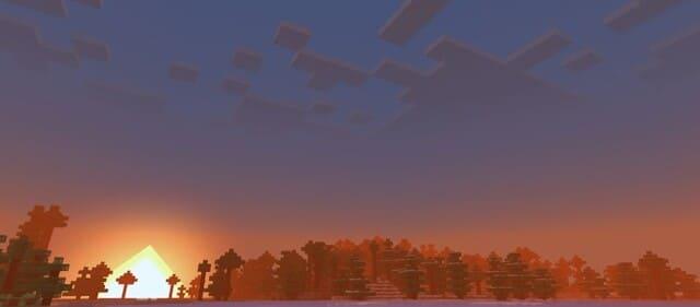 Оранжево-серое небо