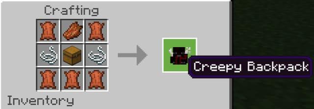 Крафт жуткого Рюкзака