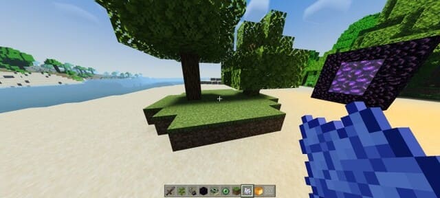 Игрок с синим красителем