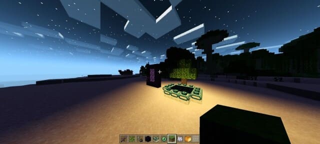 Яркие облака ночью