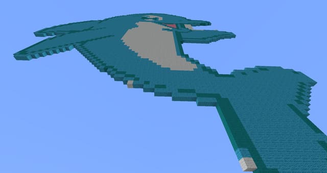 Синий дельфин вид снизу 2