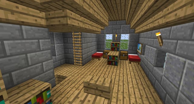 Каменный дом вид внутри 3