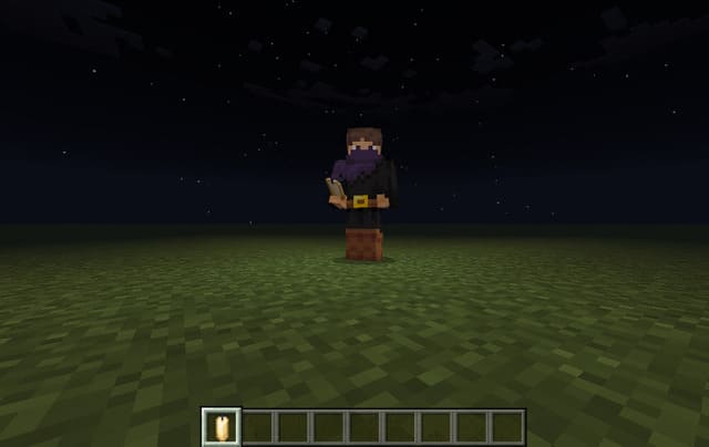 Свеча в руке игрока