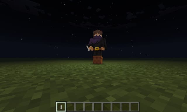 Светящийся элемент в руке персонажа