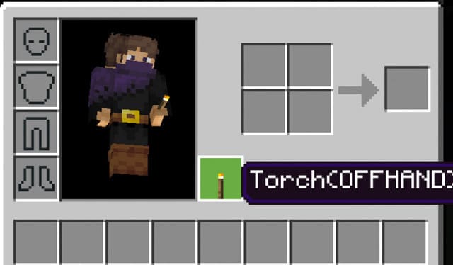 Факел в левой руке