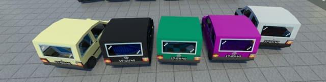 Цветные автомобили