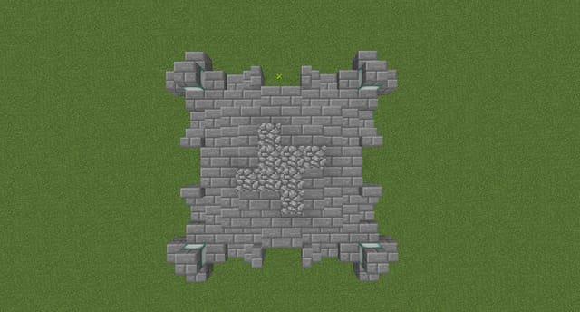 Руины храма вид сверху