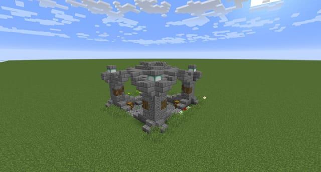 Руины храма вид спереди