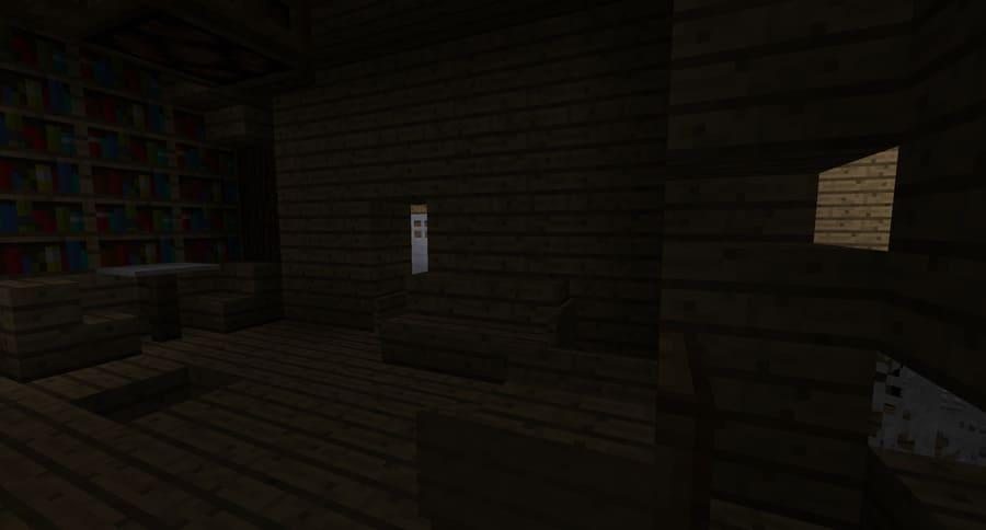 Заброшенный домик вид внутри 3