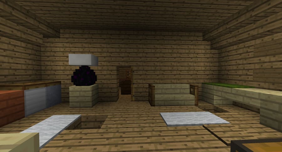 Заброшенный домик вид внутри