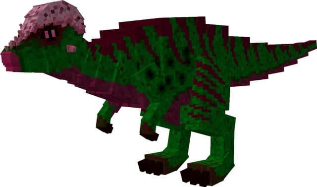 Динозавр с гребнем на голове