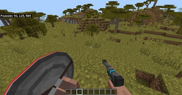 Пистолет в руке персонажа