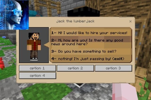 Покупка вещей у лесоруба