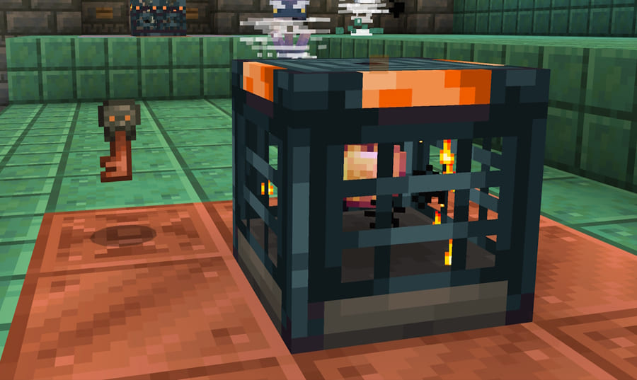 Блок Хранилище и Ключ испытаний в игре