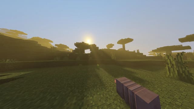 Яркий свет солнца