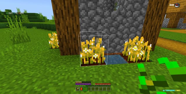 Контур блока с индикатором роста урожая