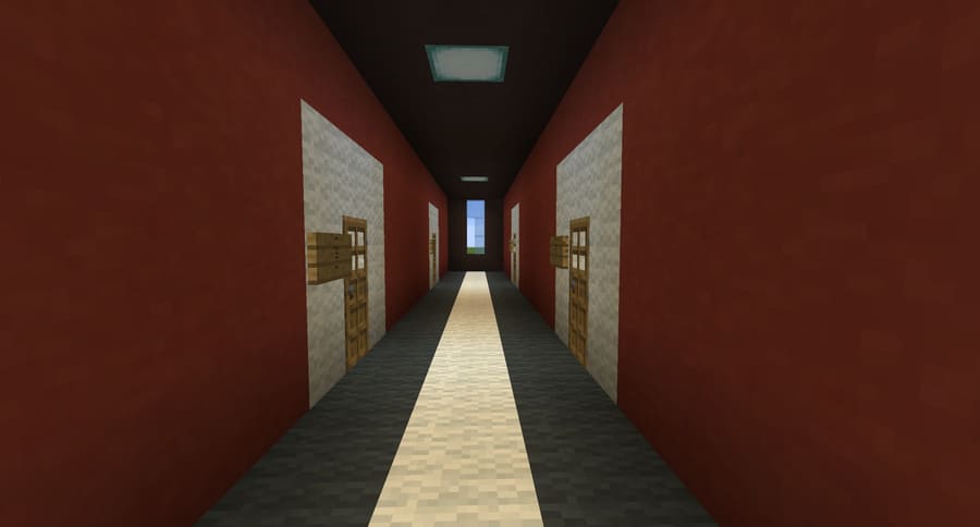 Обустроенная гостиница вид внутри3